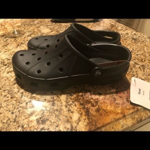 CROCS CLOG WORK SHOE NON SLIP BLACK MENS SIZE 9